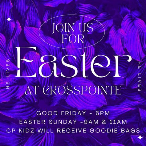 Easter Weekend at CrossPointe Church, 2460 Pruden Blvd, Suffolk, VA, United States, Virginia ...