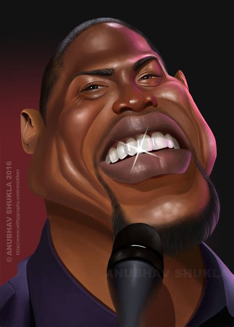 Anubhav Shukla - Caricature of American stand up comedian Kevin Hart.