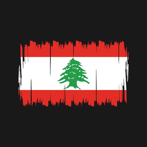 Lebanon Flag Brush. National Flag 9758633 Vector Art at Vecteezy