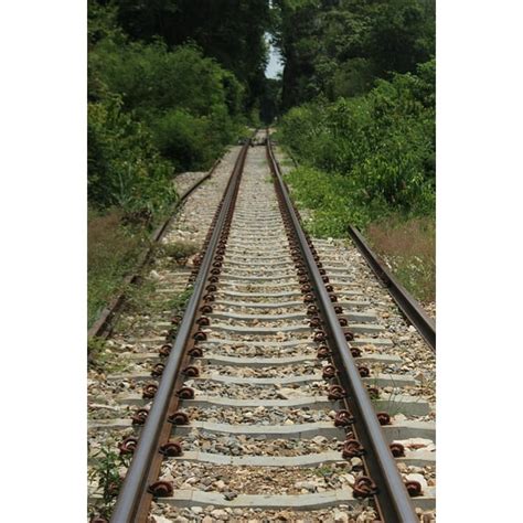 Parallel Infrastructure Tracks Railroad Railway-12 Inch BY 18 Inch Laminated Poster With Bright ...