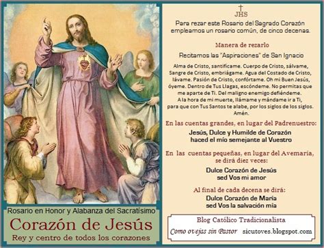 Como ovejas sin Pastor: ROSARIO DEL SAGRADO CORAZÓN DE JESÚS