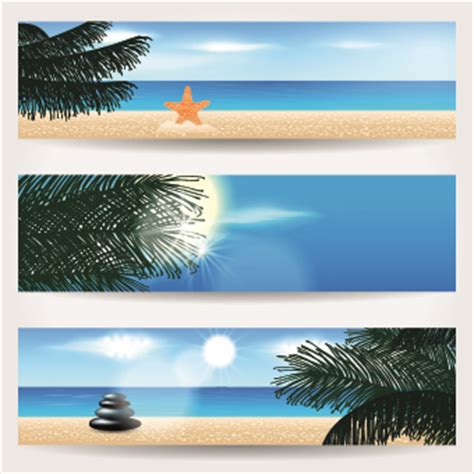 Summer Banners design vector 02 free download