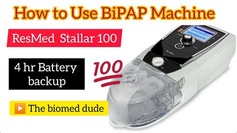 Resmed stellar 100 bipap Training | how to use Bipap machine | The ...