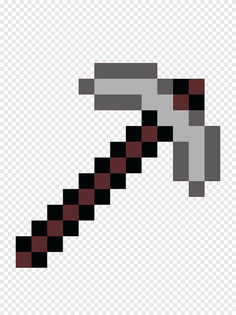 Diamond Pickaxe Pixel Art