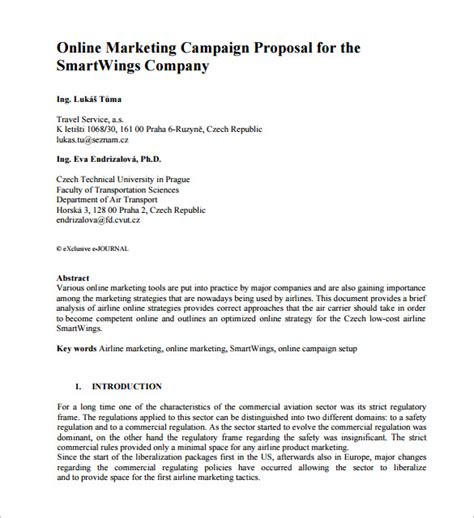 Marketing Proposal Template - 31+ Free Word, Excel, PDF Format Download