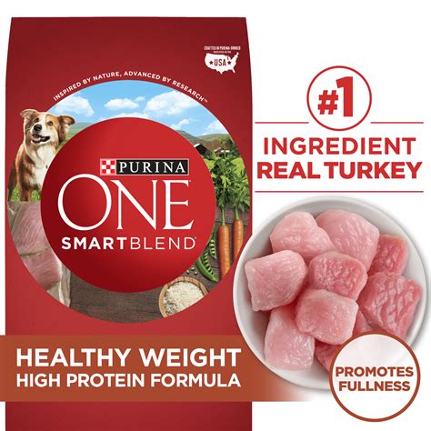 Purina ONE Weight Management, Natural Dry Dog Food, SmartBlend Healthy Weight Formula, 16.5 lb ...