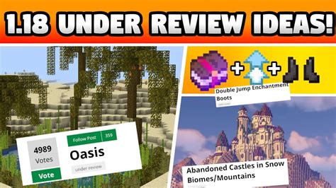 Minecraft 1.18 UNDER REVIEW IDEAS? (Caves & Cliffs Part 2 & Minecon 2021) - YouTube