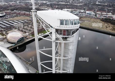 Glasgow science centre tower and iMax building aerial view Stock Photo ...