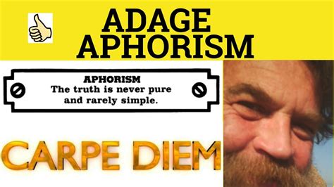 🔵 Adage or Aphorism - Adage Meaning - Aphorism Examples - Adage Definition - Special Language ...