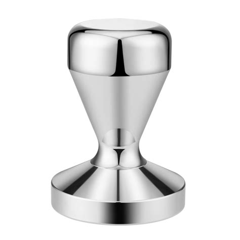 Coffee Tamper 58mm Stainless Steel Flat Base Barista Espresso Bean Press Silver | eBay