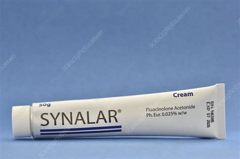 Fluocinolone acetonide topical steroid cream - Stock Image - C051/1511 - Science Photo Library