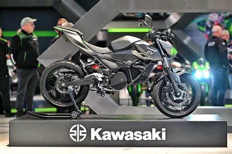 Kawasaki electric motorcycle showcased at Intermot