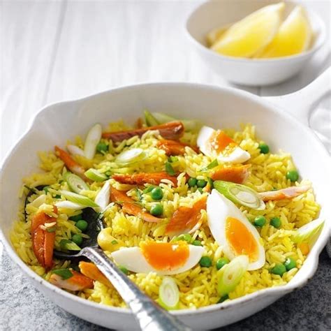 Cheat's smoked kipper kedgeree recipe | delicious. magazine