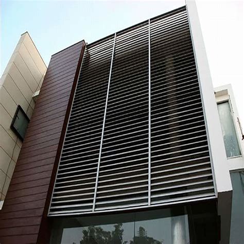 Aluminium Louvre Screen Storm Rainproof Proof Aluminum Louver for Cladding Wall - China ...