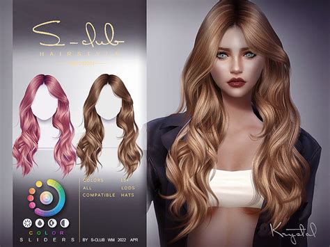 The Sims Resource - Long wavy female hairstyle(Krystal)