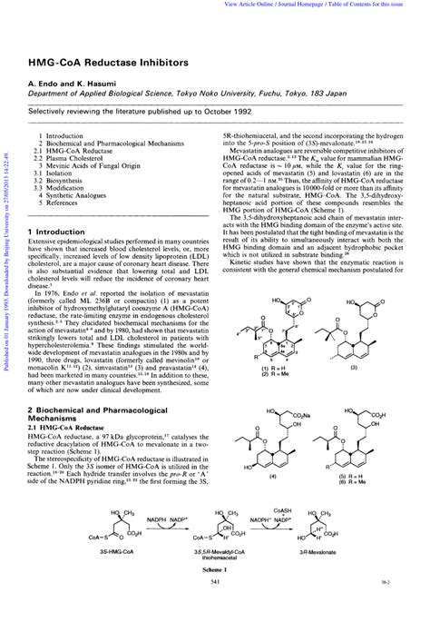 (PDF) HMG-CoA reductase inhibitors