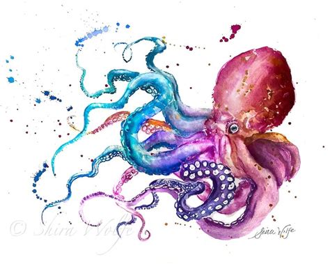 Octopus Artwork, Octopus Decor, Octopus Drawing, Octopus Tattoo Design ...