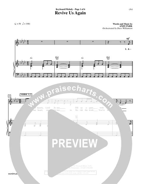 Revive Us Again Sheet Music (Andy Park) - PraiseCharts