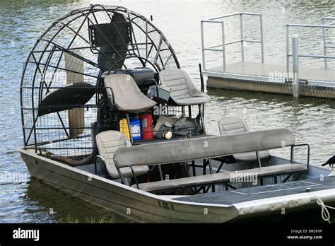 Airboat or Fanboat, very common in Florida, America Stock Photo - Alamy