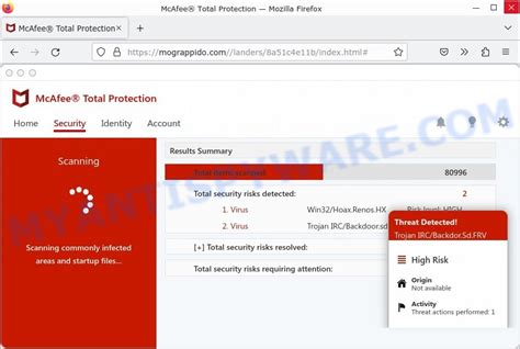 McAfee – A Virus Has Been Found On Your PC pop-up Scam: What You Need ...