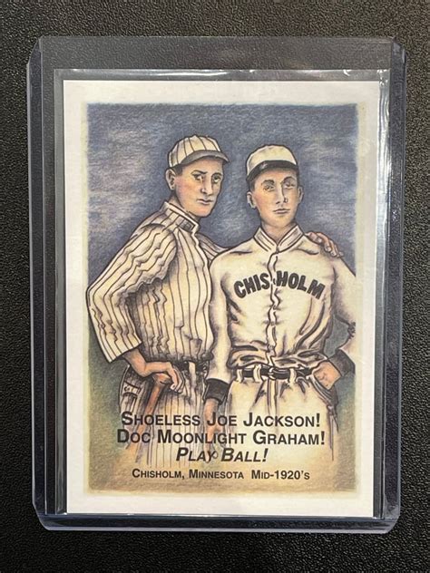 Shoeless Joe & Moonlight Graham card | Shoeless Joe Jackson Museum