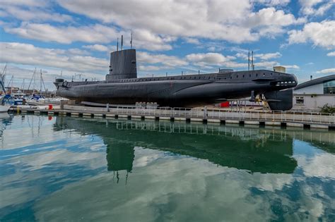 Royal Navy Submarine Museum, Gosport, Hampshire - Second World War-era submarine HMS Alliance ...