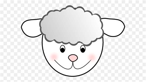 Sheep Face Clip Art Cute, Sheep Are Fluffy, Sheep Are Very Fluffy - Sheep Face Clipart - FlyClipart