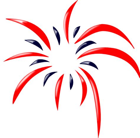 Red/blue Firework Clip Art at Clker.com - vector clip art online ...