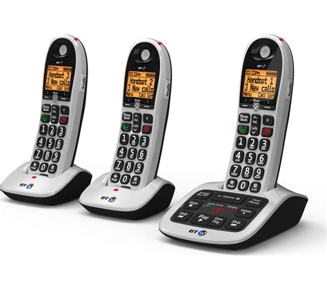 BT 4600 Cordless Phone with Answering Machine - Triple Handsets Deals ...