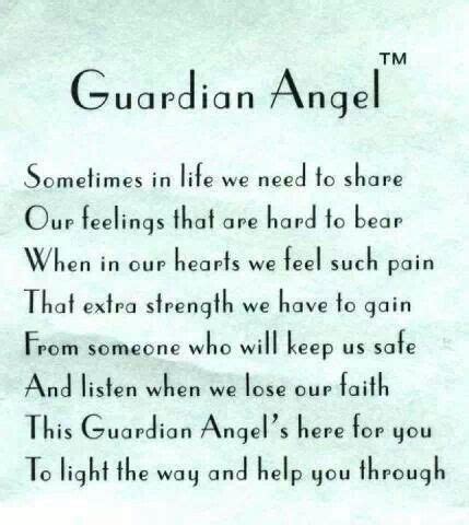 My guardian angel | Angel quotes, Guardian angels, Guardian angel quotes