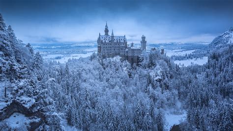 Neuschwanstein Castle in Winter Wallpaper, HD City 4K Wallpapers, Images and Background ...