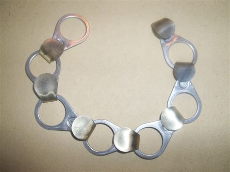 Vintage Beer/Soda Pull Tab Bracelet-Aluminum-Rare Tabs