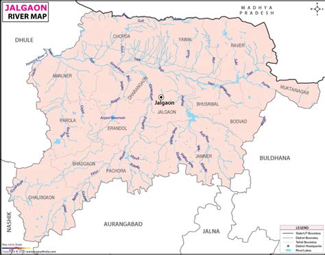 Jalgaon River Map