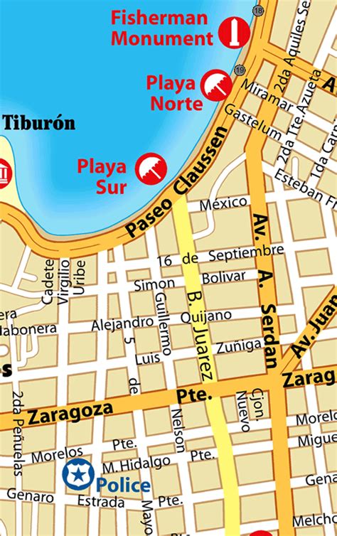 Mazatlan downtown mexico map downtown B0 - 250+ maps of mexico, 3 map ...