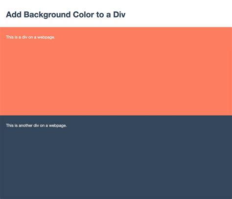 How to Add & Change Background Color in HTML