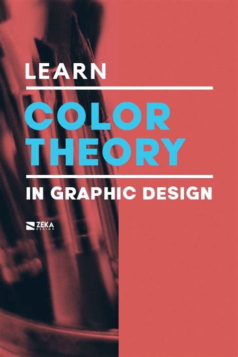 the cover of learn color theory in graphic design