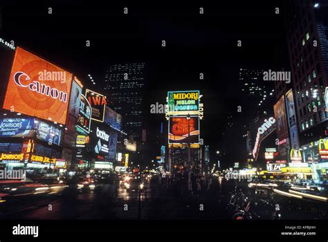 Histórico de 1987 TIMES SQUARE Midtown de Manhattan, Nueva York, EE.UU ...