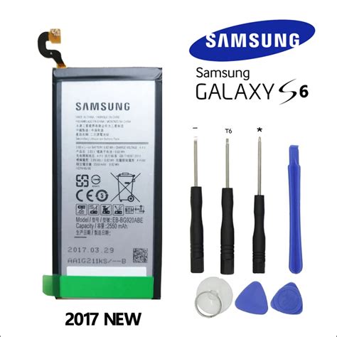 Original Samsung S6 Battery EB BG920ABE For Galaxy S6 SM G920 G920F ...