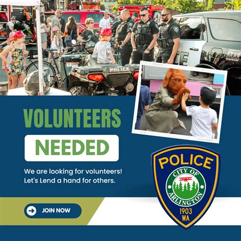 Volunteer with Arlington Police Department | Arlington, WA