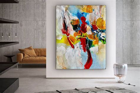 Large Office Wall Art Modern Abstract Painting On Canvas SN10 Painting by Kal Soom | Saatchi Art