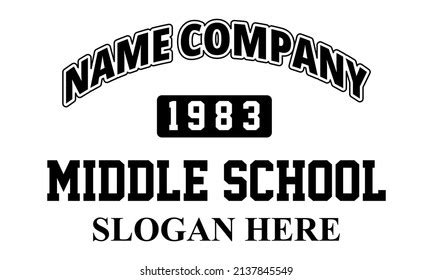 1,225 Middle School Logo Images, Stock Photos & Vectors | Shutterstock