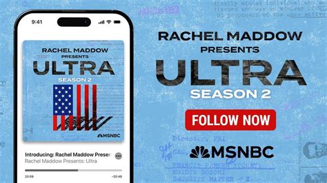 Ultra Season 2 - Rachel Maddow is Back with her Award Winning Podcast ...