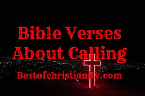 Bible Verses About Calling From God | BEST OF CHRISTIANITY