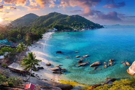 Premium Photo | Silver Beach on Koh Samui island at sunset Thailand