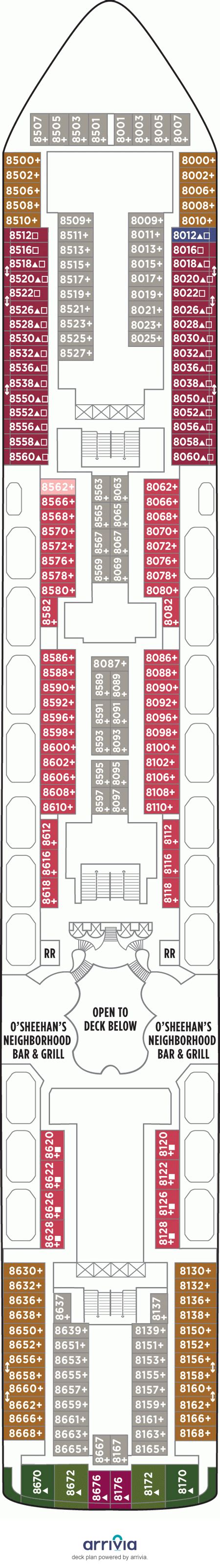 Deck 8 on Norwegian Star | Norwegian Star Deck 8 on CruiseCheap.com