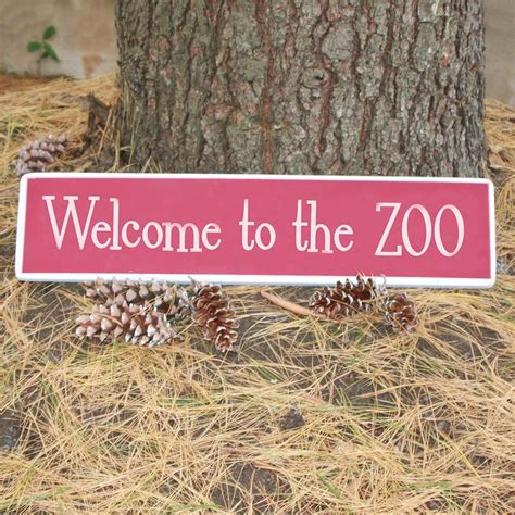 Welcome to the ZOO Playroom Sign / Wooden Sign for by TheSignPatch