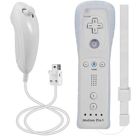 LUXMO Wii Remote Controller Motion Plus and Nunchuck Controller for Wii/Wii U Console Video ...