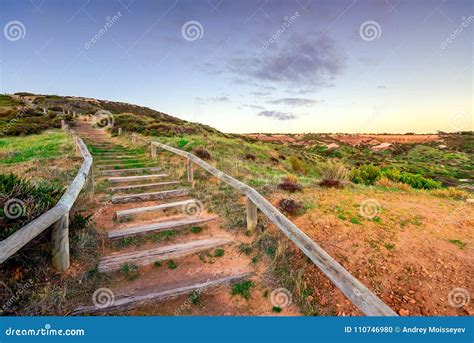 Pathway with Stairs at Hallett Cove Boardwalk Stock Photo - Image of iconic, hallett: 110746980