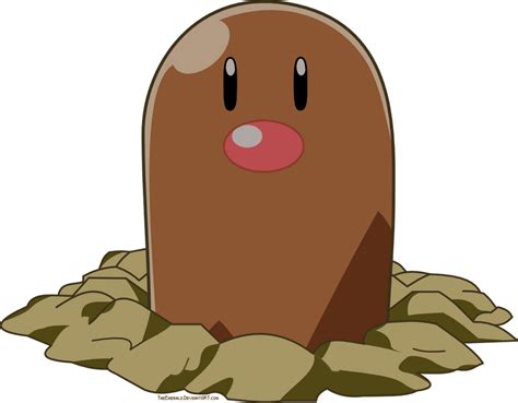 Free Diglett Pokemon Vector by Emerald-Stock on DeviantArt