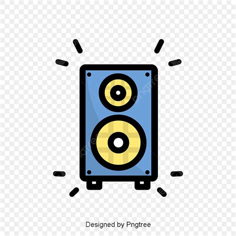 Hand Drawn Cartoon Speaker Elements, Blue, Hand Drawn, Cartoon PNG and Vector with Transparent ...